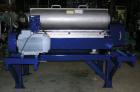 USED: Alfa Laval decanter, type NX418S-31G. Material of constructionis stainless steel on product contact parts. Single row of cakedischarge ports. Max bowl speed 4000 rpm by a 55.5 hp/37kw-8.25 hp/5...