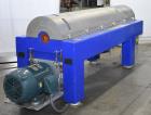 Used Alfa Laval P1-305 Solid Bowl Decanter Centrifuge. 304 Stainless Steel contract areas. Maximum solids density 1.3 kg/dm3. Maximum bowl speed 4200 rpm. Feed temperature 32 to 212 degrees F. Approx...