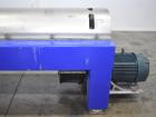 Used Alfa Laval P1-305 Solid Bowl Decanter Centrifuge. 304 Stainless Steel contract areas. Maximum solids density 1.3 kg/dm3. Maximum bowl speed 4200 rpm. Feed temperature 32 to 212 degrees F. Approx...