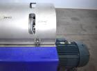 Used Alfa Laval P1-305 Solid Bowl Decanter Centrifuge. 304 Stainless Steel contract areas. Maximum solids density 1.3 kg/dm3. Maximum bowl speed 4200 rpm. Feed temperature 32 to 212 degrees F. Approx...