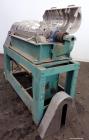 Used Alfa Laval NX-314 B-11 Solid Bowl Decanter Centrifuge. 316 Stainless steel product contact areas. Maximum bowl speed 3250 rpm, 70mm double lead conveyor, single row cake lined discharge ports, g...