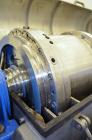 Used Alfa Laval UVNX-418 Solid Bowl Decanter Centrifuge. 316 Stainless steel (product contact areas). Approximate 70mm single lead conveyor, 2 or 3 phase machine, maximum bowl speed 3250 rpm, regulat...