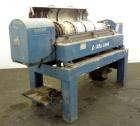 Used Alfa Laval UVNX-418 (2 or 3 phase) Solid Bowl Decanter Centrifuge. 316 Stainless steel (product contact areas). single lead conveyor, single row of lined cake discharge ports,cake discharge cage...