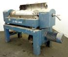 Used Alfa Laval UVNX-418 (2 or 3 phase) Solid Bowl Decanter Centrifuge. 316 Stainless steel (product contact areas). single lead conveyor, single row of lined cake discharge ports,cake discharge cage...
