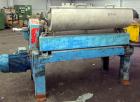 Used Alfa Laval UVNX-418-B11 Solid Bowl Decanter Centrifuge (3 phase unit). 316 Stainless steel (product contact areas), maximum bowl speed 4000 rpm, single row of lined cake discharge ports, 110 mm ...