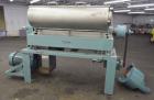 Used Alfa Laval UVNX-418 (2 or 3 phase) Solid Bowl Decanter Centrifuge. 316 Stainless steel (product contact areas). single lead conveyor, single row of lined cake discharge ports,  cake discharge ca...