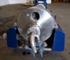 Used Andritz D3LL-C30CHP Solid Bowl Decanter Centrifuge, 316 Stainless Steel (product contact areas). Maximum bowl speed 4000 rpm, 10 degrees beach contour, 6