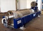 Used Andritz D3LL-C30CHP Solid Bowl Decanter Centrifuge, 316 Stainless Steel (product contact areas). Maximum bowl speed 4000 rpm, 10 degrees beach contour, 6