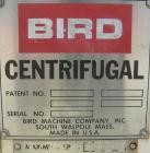 Used Bird Solid Bowl Decanter Centrifuge, Model 5100. 30