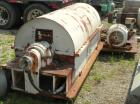 Used Bird HB-3700 Solid Bowl Decanter Centrifuge, Carbon Steel. Maximum bowl speed 1400 rpm, 8 degree contour bowl, 9