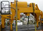 USED: Bird/Flottweg Z42-3/401 solid bowl decanter centrifuge system. Stainless steel construction on product contact areas, max bowl speed 4000 rpm, 3700 x G force, 8 degree contour bowl design. 3