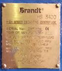 Used Brandt Mud Oil Decanter Centrifuge