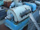 USED: Dorr-Oliver 12L solid bowl decanter centrifuge, 316 stainless steel. Max bowl speed 5500 rpm, 8 deg contour bowl, centripetal pump on liquid discharge, cake discharge race track, external pool ...
