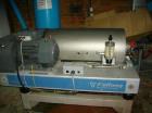 Used Flottweg Z23-4/441 Tricanter Solid Bowl Decanter Centrifuge. Stainless steel construction 1.4463, max bowl speed 5500 rpm, three phase separation (liquid/liquid/solids separation), hardfaced con...