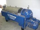 Used Flottweg Z-4-3/411 Solid Bowl Decanter Centrifuge, 3 phase/3 way, 15 cubic meters capacity per hour, material of construction is stainless steel on product contact parts, max bowl speed is 3500 ...
