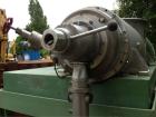 Used Flottweg Decanter, Type Z1-L. Material of construction is stainless steel on product contact parts. Max bowl speed 4500 rpm by a 33 hp/22 kw-380 volt/50 cycle/3 ph belt driven motor. Complete wi...