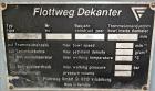 Used Flottweg Solid Bowl Decanter Centrifuge, Model Z32-4/451