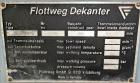 Used- Flottweg Solid Bowl Decanter Centrifuge, Model Z32-4/451