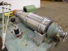 Used Flottweg Z42/3 Solid Bowl Tricanter Centrifuge. 316 Stainless steel construction (product contact areas), max bowl speed 4000 rpm, 2.5