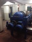 Used Flottweg Z4E-4/444 Tricanter Solid Bowl Decanter Centrifuge. Maximum bowl speed 3800 rpm, three phase separation (liquid/liquid/solids separation), steep angle bowl design, conveyor, base, casin...