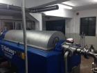 Used Flottweg Z4E-4/444 Tricanter Solid Bowl Decanter Centrifuge. Maximum bowl speed 3800 rpm, three phase separation (liquid/liquid/solids separation), steep angle bowl design, conveyor, base, casin...