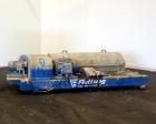 Used Flottweg Z53-4/454 Solid Bowl Horizontal Decanter Centrifuge. 2250 Stainless steel construction (product contact areas), max bowl speed 3250 rpm, single lead conveyor, gearbox, feed pipe, lubric...