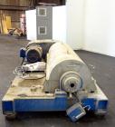 Used Flottweg Z53-4/454 Solid Bowl Horizontal Decanter Centrifuge. 2250 Stainless steel construction (product contact areas), max bowl speed 3250 rpm, single lead conveyor, gearbox, feed pipe, lubric...