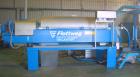 Used Flottweg Z6E-4/444 Tricanter Solid Bowl Decanter Centrifuge. Max bowl speed 3200 rpm, three phase separation (liquid/liquid/solids separation), conveyor, base, casing, feed pipe, grease lubricat...