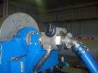 Used Flottweg Z6E-4/444 Tricanter Solid Bowl Decanter Centrifuge. Max bowl speed 3200 rpm, three phase separation (liquid/liquid/solids separation), conveyor, base, casing, feed pipe, grease lubricat...