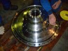 Used Flottweg Z6E-4/444 Tricanter Solid Bowl Decanter Centrifuge. Max bowl speed 3200 rpm, three phase separation (liquid/liquid/solids separation), conveyor, base, casing, feed pipe, grease lubricat...