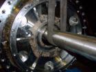 Used Flottweg Z6E-4/444 Tricanter Solid Bowl Decanter Centrifuge. Max bowl speed 3200 rpm, three phase separation (liquid/liquid/solids separation), conveyor, base, casing, feed pipe, grease lubricat...