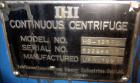 Used Stainless Steel Solid Bowl Decanter Centrifuge, IHI HS-325FS