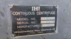 Used- IHI Horizontal Continuous Centrifuge