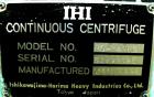 USED: IHI HS-325FS Solid Bowl Decanter Centrifuge, stainless steel construction on product contact areas. 12.7