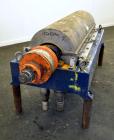 Used Alfa Laval NX-418 (2 or 3 phase) Solid Bowl Decanter Centrifuge. 316 Stainless steel construction (product contact areas), maximum bowl speed 3250 rpm, single row of lined cake discharge ports, ...