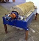 Used Alfa Laval NX-418 (2 or 3 phase) Solid Bowl Decanter Centrifuge. 316 Stainless steel construction (product contact areas), maximum bowl speed 3250 rpm, single row of lined cake discharge ports, ...