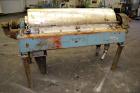 Used Alfa Laval NX-418 (2 or 3 phase) Solid Bowl Decanter Centrifuge. 316 Stainless steel construction (product contact areas), maximum bowl speed 3250 rpm, single row of lined cake discharge ports, ...