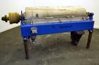Used Alfa Laval NX-418 (2 or 3 phase) Solid Bowl Decanter Centrifuge. 316 Stainless steel construction (product contact areas), maximum bowl speed 3250 rpm, single row of lined cake discharge ports, ...