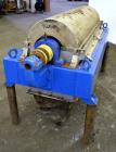 Used Alfa Laval NX-418 (2 or 3 phase) Solid Bowl Decanter Centrifuge. 316 Stainless steel construction (product contact areas), maximum bowl speed 3250 rpm, single row of lined cake discharge ports, ...