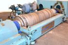 Used Sharples DS-406 Super-D-Canter Centrifuge. 317 Stainless steel construction (product contact areas), maximum bowl speed 3250 rpm, 7-1/2 single lead conveyor with sintered tungsten carbide wear p...