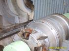 Used Sharples P-2000 Super-D-Canter Centrifuge. 316 stainless steel construction on product contact areas, max bowl speed 3240 rpm, single lead conveyor, 1,2,3,4 slotted liquid plate dam, gearbox wit...