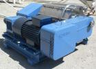 Used Sharples P-3000 Super-D-Canter Centrifuge, 316 stainless steel construction (product contact areas). Maximum bowl speed 4000 rpm, 4.25