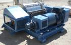 Used Sharples P-3000 Super-D-Canter Centrifuge, 316 stainless steel construction (product contact areas). Maximum bowl speed 4000 rpm, 4.25
