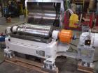 RECONDITIONED: Sharples sanitary P-3000 Super-D-Canter centrifuge, 316 stainless steel. Max bowl speed 4000 rpm. Contour bowl design, hogged out cake ports, 3