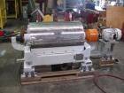 RECONDITIONED: Sharples sanitary P-3000 Super-D-Canter centrifuge, 316 stainless steel. Max bowl speed 4000 rpm. Contour bowl design, hogged out cake ports, 3