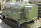 Used Sharples P-3400 Super-D-Canter Centrifuge, 316 stainless steel construction (product contact areas). Maximum bowl speed 4000 rpm, 3