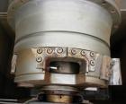 Used Sharples P-3400 Super-D-Canter Centrifuge, 316 stainless steel construction (product contact areas). Maximum bowl speed 4000 rpm, hogged-out cake discharge ports with replaceable wear liners and...