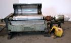Used Sharples P-3400 Super-D-Canter Centrifuge. 316 Stainless steel construction on product contact areas. Maximum bowl speed 4000 rpm, 3