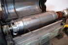 Used Sharples P-3400 Super-D-Canter Centrifuge. 316 Stainless steel construction on product contact areas. Maximum bowl speed 4000 rpm, 3