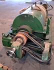 Used Sharples P-4600 Super-D-Canter Centrifuge. 317 Stainless steel construction (Product contact areas). 3000 RPM, 5” single lead conveyor with sintered tungsten carbide wear protection, hogged out ...
